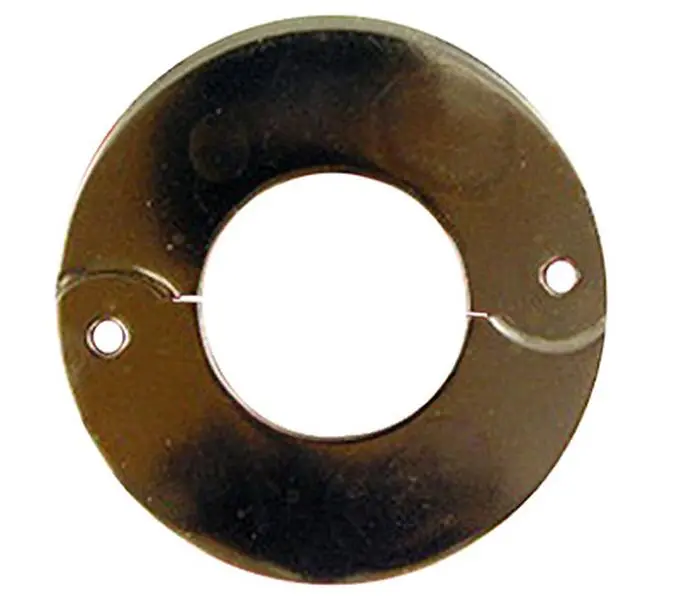 Chrome Brass Floor-Ceiling Split Flange - Model 03-1559, 1.25 in. Size for Iron Pipes