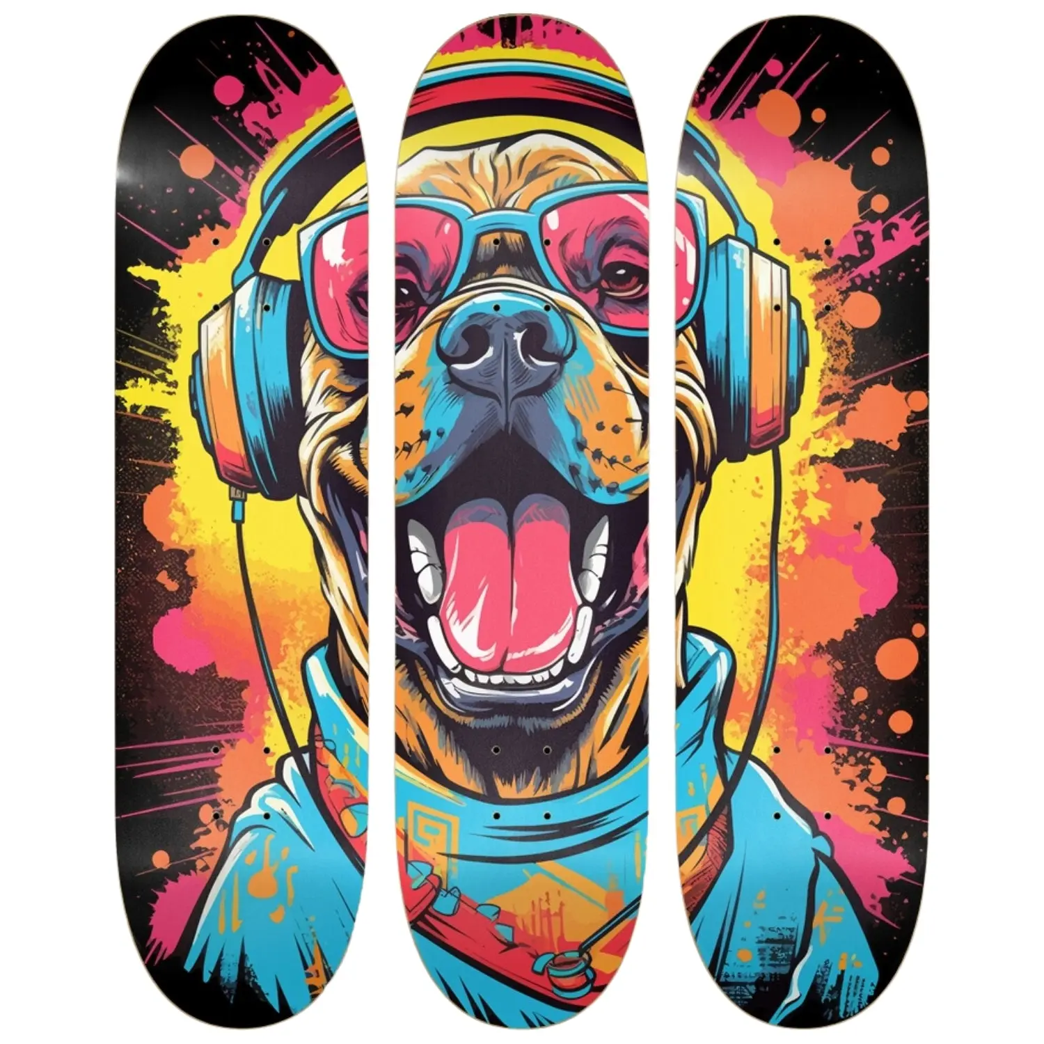 Beats & Barks | Skateboard Wall Art