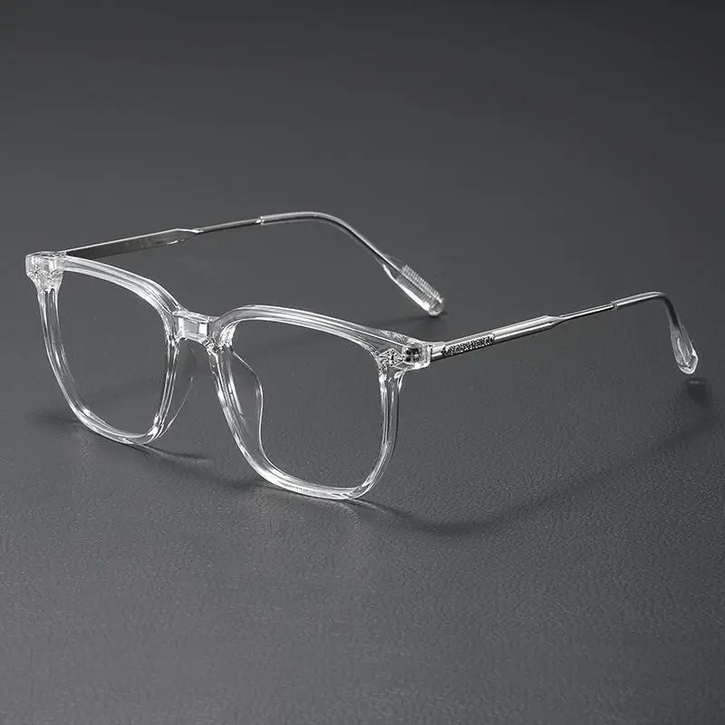 Unisex Full Rim Anti Blue Glasses - Lightweight TR90 Eyewear, Trendy Square Frames for Eye Strain Relief, Outdoor Use, Guys Gifts