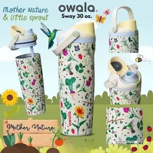 SPECIAL EDITION 2026 Owala FreeSip 30oz Mother's Day Garden 30oz Water Bottle FreeSip Sway NEW