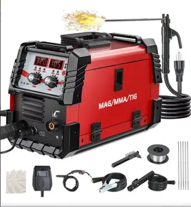 FONT WELD LEFT-275 275Amp 3-in-1 Multi-Process Welder, 110V Flux Core/MMA/LIFT-TIG, Digital IGBT Inverter with Synergic Control, 20-280A MP140/DP200 Equivalent