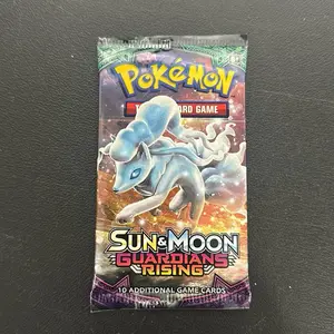 Pokémon Sun & Moon Guardians Rising 10 Additional Game Cards Pack for Collectors ripped live