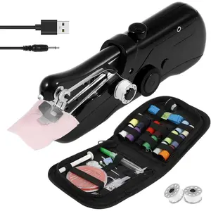 Sewing Machine, Mini Sewing Machine for Beginners Quick Repair, Stitching Machine with Sewing Kit, Embroidery Device for Sewing Clothes DIY Projects