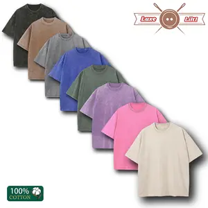 1/4 Pack Oversized Tshirts for Men Gym Vintage Heavyweight T Shirts Cotton Workout Acid Wash Baggy Tees