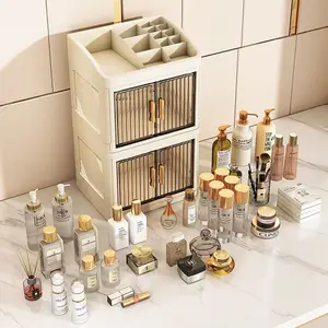 Cosmetic Storage Box Desktop Perfume Lipstick Organizer Multi-Layer Plastic Makeup Table Skincare Jewelry Rack Cosmetics Organizer Beauty Organizer