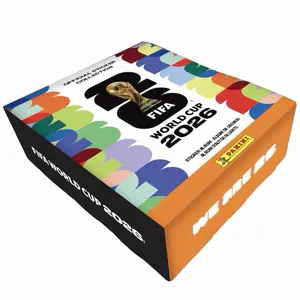 2026 FIFA World Cup Sticker Collection - Amazon Exclusive Collectors Bundle - Hardcover Album + Tin with 50 Sticker Packs  - Soccer Collectibles Sports Trading Cards