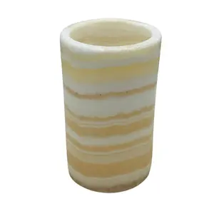 Alabaster Candle Holder