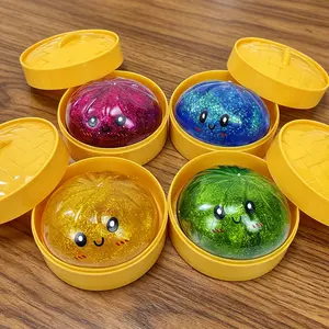 Expressive Big Dumpling Squishy - Blind Box,  Fidget Toy, Soft TPR Material, Stress Relief, Unboxing Surprise, Random Style per Pack.Valentine's Day and Easter gifts, suitable for children to exchange gifts stretchy ball squish toy