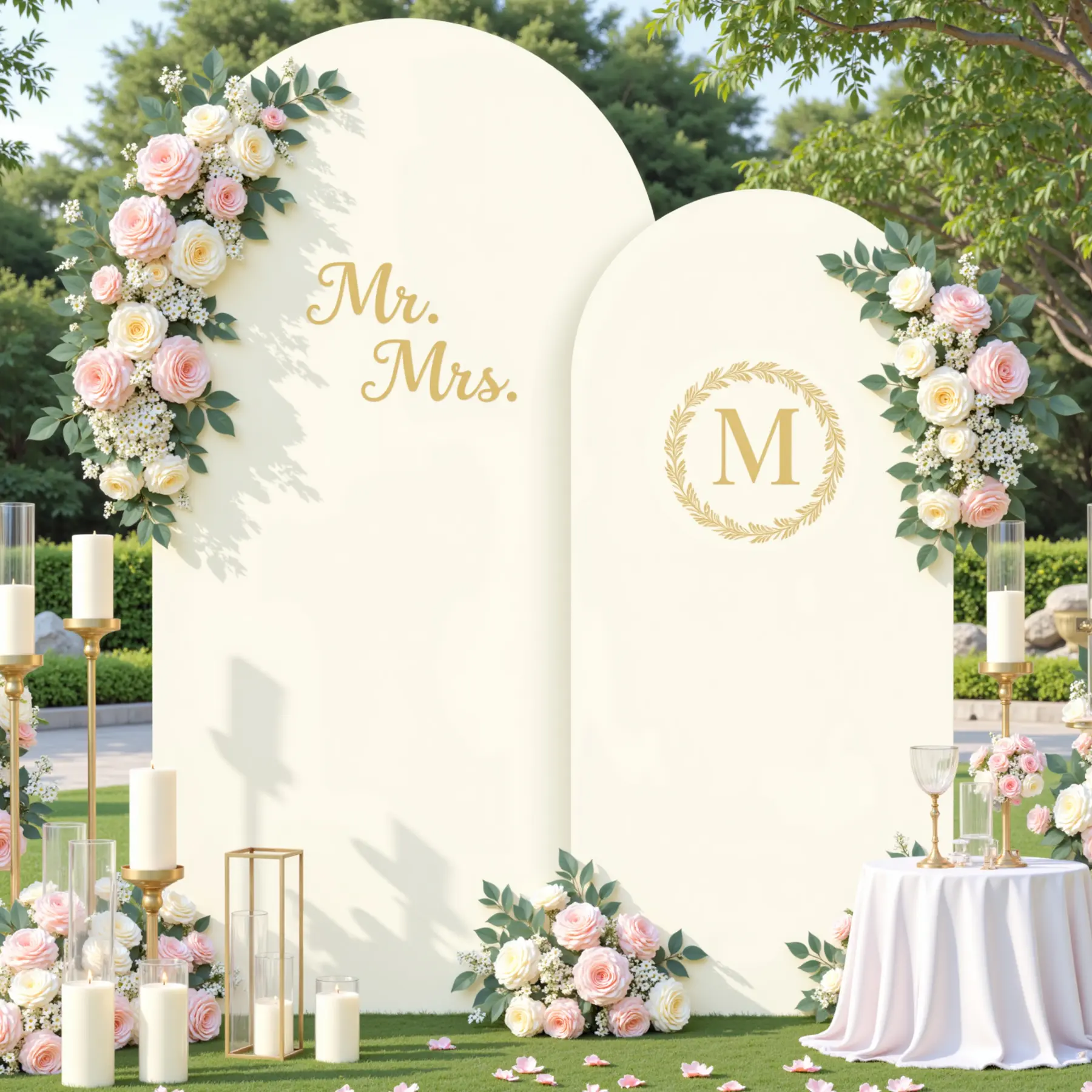 Spandex-Elastane Arch Cover Set (Cover Only) - Stretchy Photo Backdrop Banner, Party & Home Festive Decor for 6FT to 7.2FT Frames, Ideal for Weddings