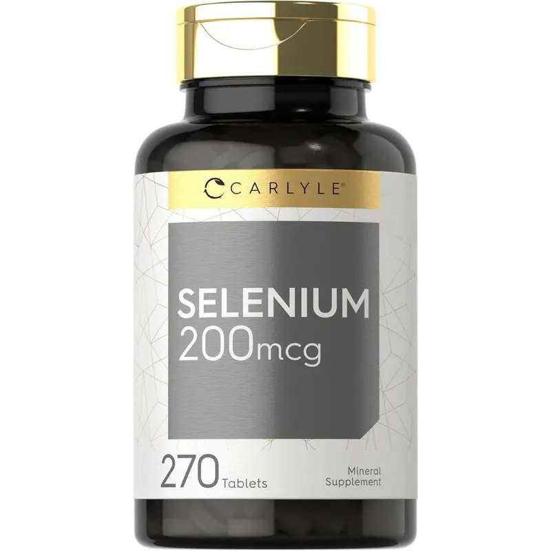 Carlyle Selenium Supplement 200mcg | 270 Tablet Capsules | Essential Trace Mineral | Vegetarian, Non-GMO, Gluten Free