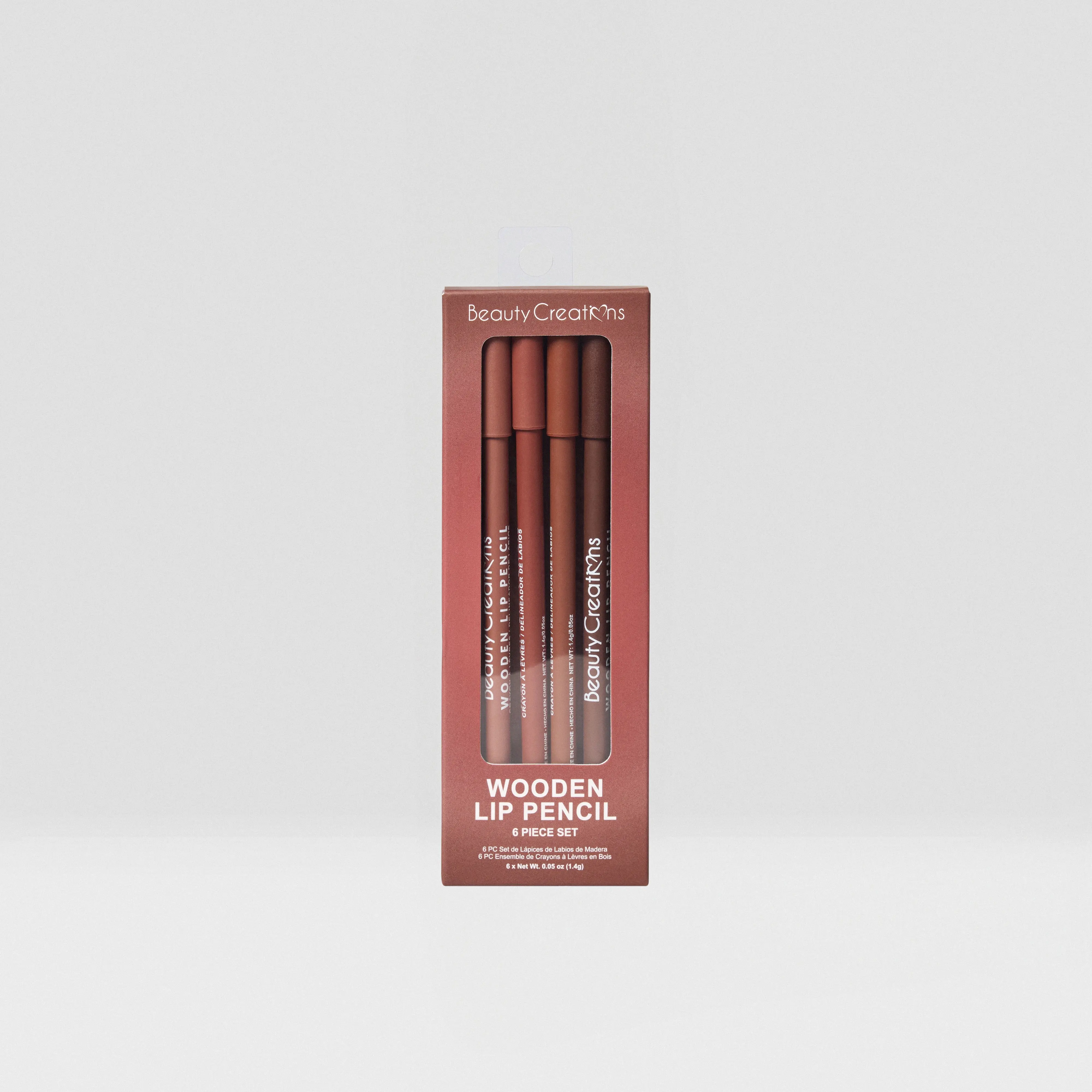 Wooden Lip Pencil 6 Pc Set