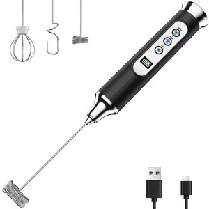 ODIFORGO US IPX6 Waterproof Rechargeable Milk Frother (with Base) — A Handheld Frother Designed for  Enthusiasts, Ideal for Making Lattes and Cappuccinos — A Perfect Gift Choice coffee stirring summerwins