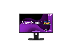 ViewSonic VG2448A 24 Inch IPS 1080p Ergonomic Monitor with Ultra-Thin Bezels, HDMI, DisplayPort, USB, VGA, and 40 Degree Tilt for Home and Office
