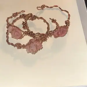 Pink Crystal Clamp bracelet