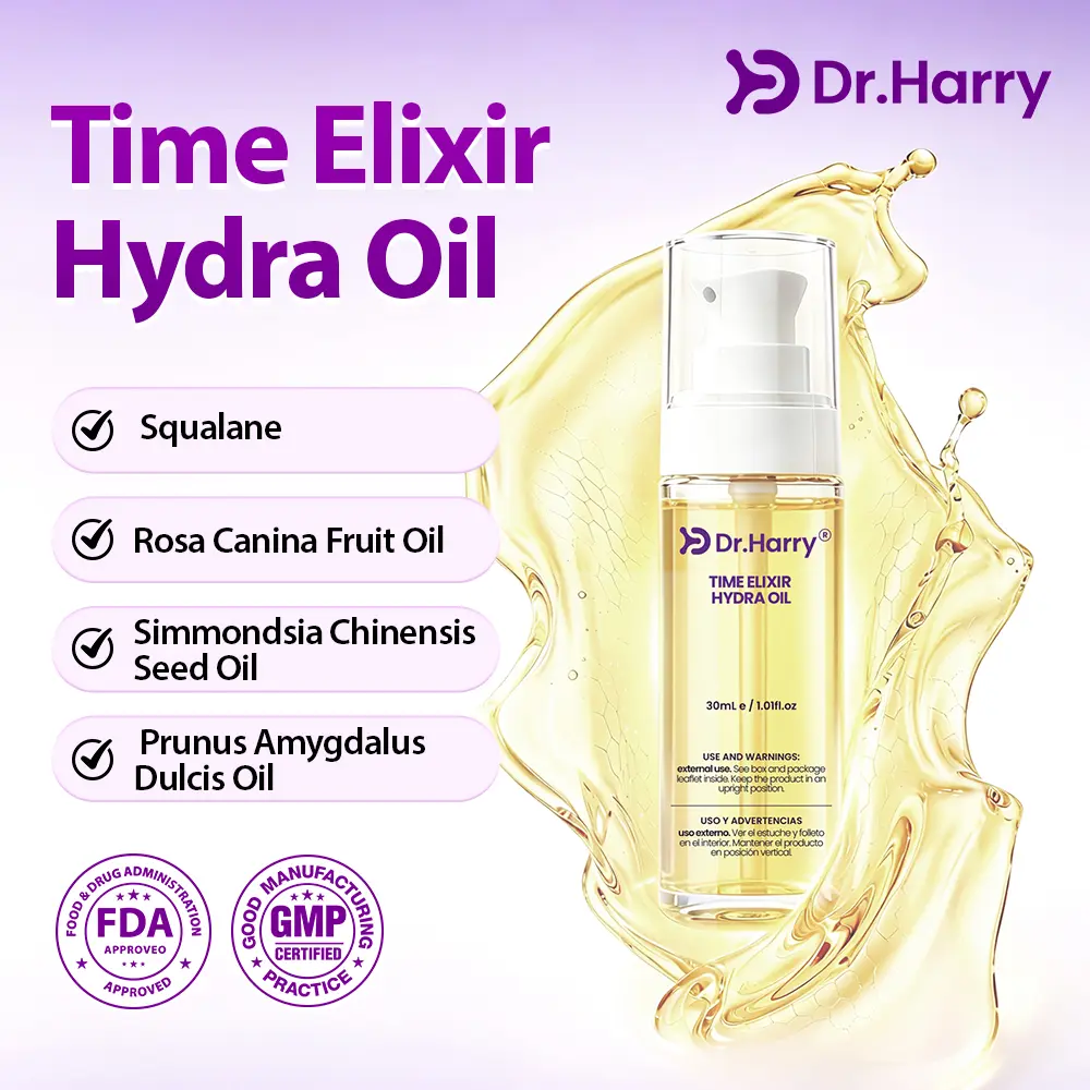 DR.HARRY 05 Time Elixir Hydra Oil - Formulated with Squalane, Rosa Canina, Jojoba & Sweet Almond Oil for Intimate Skin Care