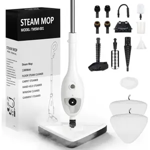 15-in-1 Detachable Steam Mop 1300W High Pressure 30s Fast Heat Floor Cleaner