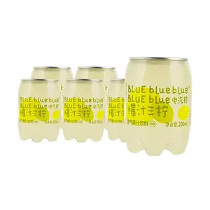 Lemon Republic "Bursting Juice" Mini Sparkling Lemonade Drink - 6 Pack (200ml x 6) - Low Calorie, Low Sugar, Refreshing Beverage