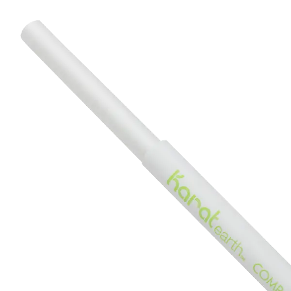 Karat Earth 7.75" Giant Paper Straw (7mm) Paper Wrapped, White - 2,000 pcs