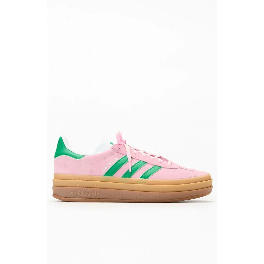 adidas Women's Women's Green & Pink Gazelle Bold Sneakers - Multicolor adidas Women's Women's Green & Pink Gazelle Bold Sneakers - Multicolor