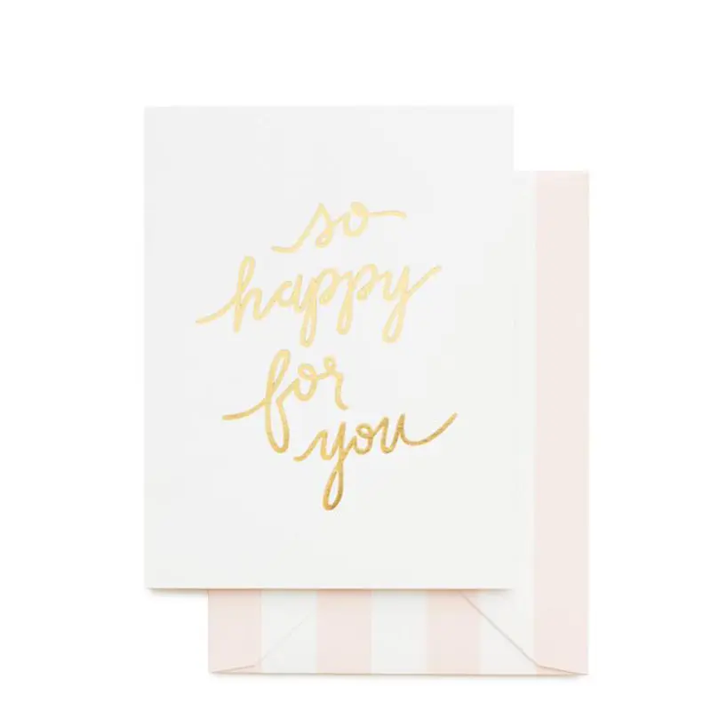 SUGAR PAPER | So Happy For You Card