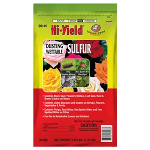 Micronized Sulfur Dust | Natural Fungicide & Pest Control for Citrus, Mites & Mildew | Organic Garden Treatment