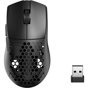 M725 Honeycomb Shell Gaming  , Ultra Lightweight 49g, 8000 DPI Tri-Mode BT5.1/2.4GHz/Type-C Wired Gamer  with 2 Side Buttons, Macro Programmable for PC//Laptop, Black