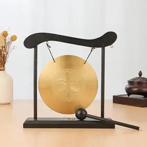 Harmonious Brass Meditation Gong, Percussion Instrument, Ideal for Yoga, Home & Office Decor, Enhances Meditation & Sound Relaxation Experience