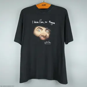 Vintage 1997 Mr. Bean T-Shirt Movie Tee Graphic Tee Heavy Cotton Tee Shirt, 100% Heavy Cotton Shirt