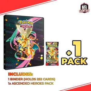Pokemon: Ascended Heroes 9-Pocket Portfolio (Binder) + Ascended Heroes Pack