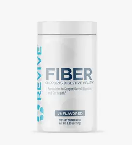 Revive Fiber Unflavored - Natural Supplement for Digestive Health with Soluble & Insoluble Fiber - Vegan Gluten-Free & Soy-Free - 5g Fiber per Serving - Supports Bowel Regularity & Optimum Gut Health