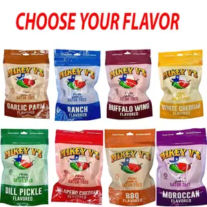 [ 2026] Mikey V's Fried Garlic (11 Flavors) "Gator Toes" 3.9oz Bag, Dill Pickle, Garlic Parmesean, Buffalo, Ranch, White Cheddar, BBQ, Jalapeno Cheddar, Spicy, Chile Lime, Moroccan Snack Crispy Chips