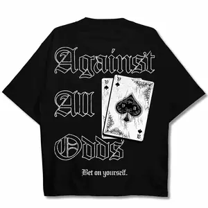 The Supreme Oversized Pump Cover - AAO Cotton Fabric Top Graphic Gym Tshirt Soft