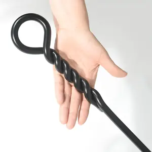 CKLT 26-40in Fire Poker for Fire Pit Twisted Rope Design Handmade for Firewood Log Coals Campfire Wood Stove Camping Outdoor and Indoor Gift