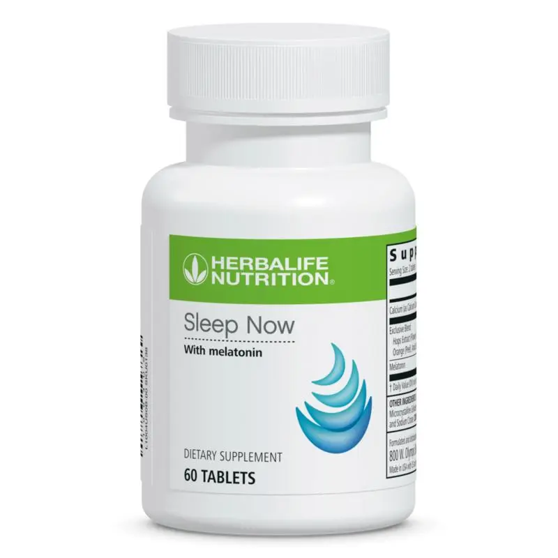 Herbalife Sleep Now Nighttime Supplement with Melatonin & Botanical Ingredients for Adults - tablet Format for Evening Routine Support