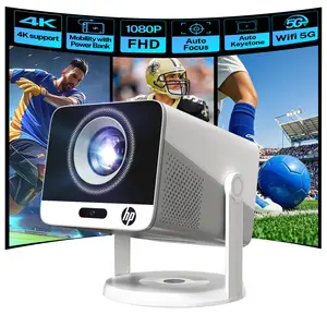 HP MC425 Native 1080P Portable Projector Auto Focus 90° Rotatable WiFi Bluetooth 100" Display