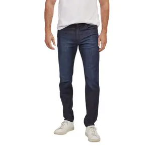 Mott & Bow Comfort Stretch Men's Jeans | Anti Flat Butt Technology | Mid-Rise Slim and Straight Jeans with Zipper Fly | Ultra Soft Comfortable Everyday Denim Pants for Men