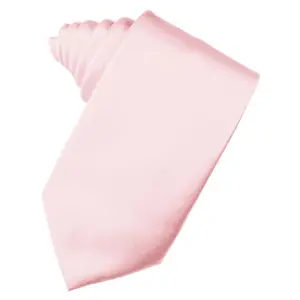 Pink Luxury Satin Necktie