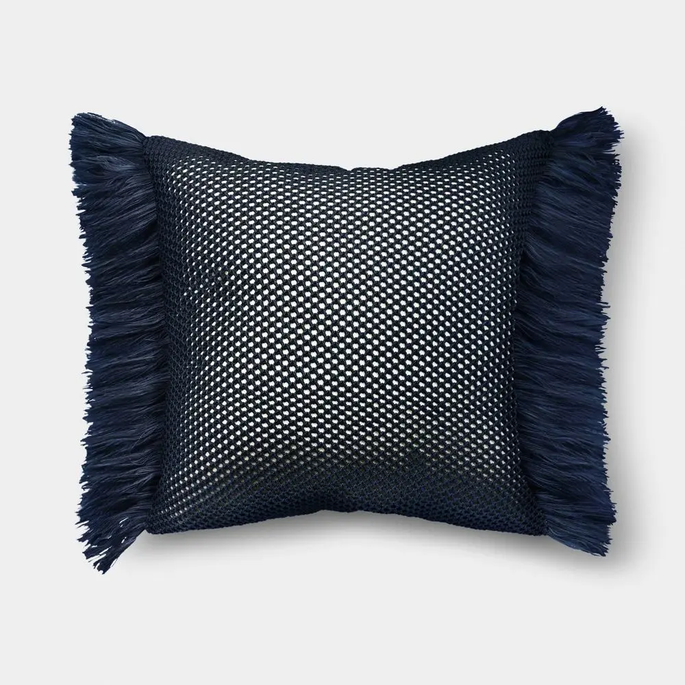 Threshold Faux Knit Fringed Pillow, 20in l x 20in w, Coffee Table Cushion, Couch Cushion, Home Decor Throw Pillow