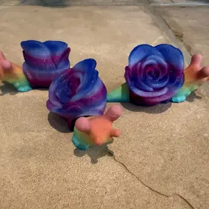 4 in long 3D Decorative Rose Snail
