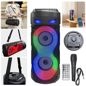 Bluetooth Speaker Sub Woofer Heavy Bass DJ RGB Party Speakers Sound System TWS