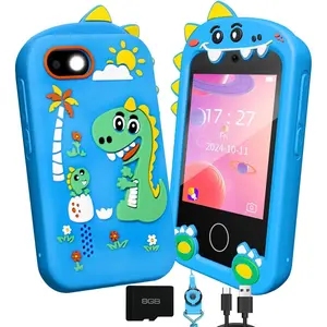 Kids Smart Phone for Boys, Dual Camera Cell Phone with Games, Music Player, 2.8" Touchscreen HD Dinosaur Phone for Kids Age 3-10, Educational Learning Toddler Toys Valentines Day Gifts for Kids