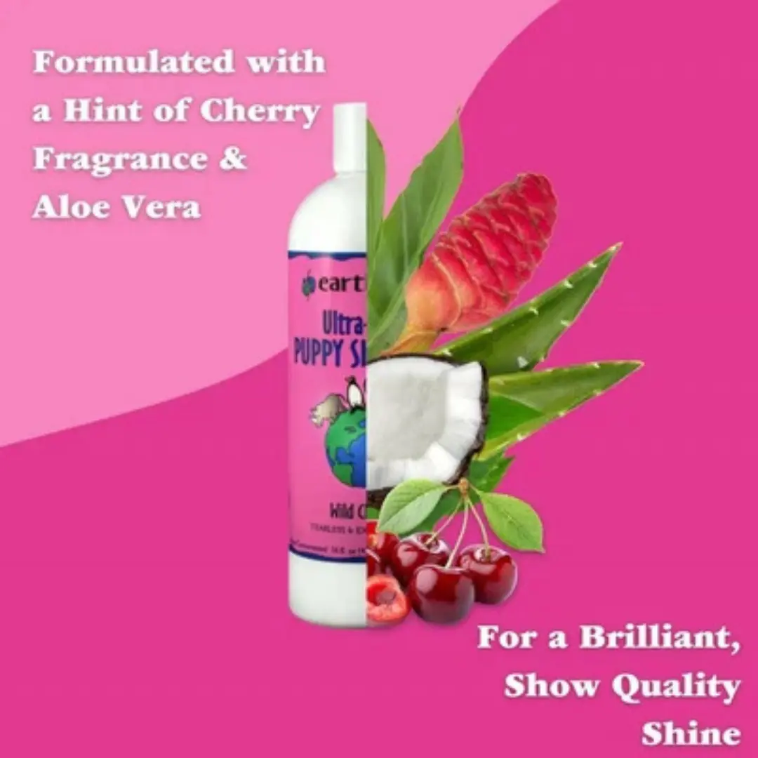Earthbath Ultra-Mild Tearless Whild Cherry Shampoo for Puppies (16 oz)