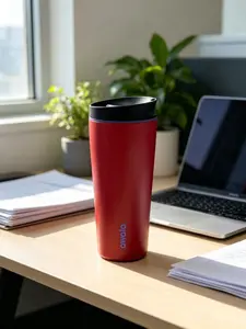 Stylish Red Owala Insulated Tumbler – BPA-Free, Dishwasher Safe, The Ultimate Everyday Mug For Coffee, Tea & Fruit Drinks Bottle Drinkware Water Bottles Washable Cup Reusable Bottled Portable