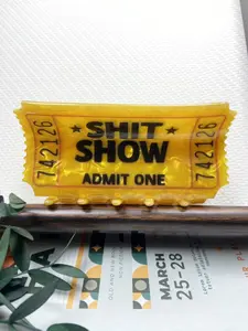 Funny Ticket Hair Claw Clips, Satirical Adult Humor Hair Accessories, Prank Gift, Daily Hairstyle Party Fashion Statement Piece