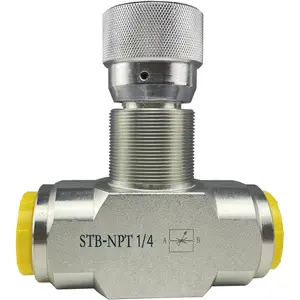 Hydraulic Flow Control Needle Valve 1/4 Inch Throttle Check Valve NPT 5800PSI Two Way For Hydraulic Oil Gas