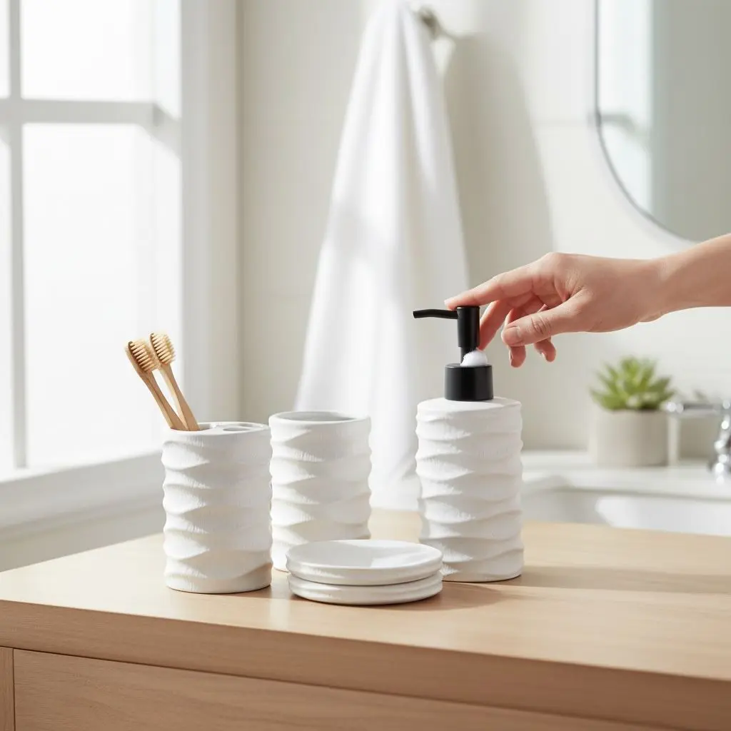 Bathroom Accessories Set 4 PC