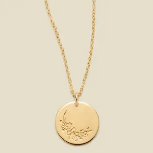 March Birth Flower Necklace