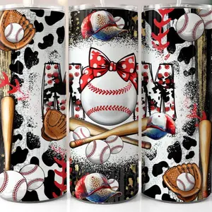 20oz baseball mom tumbler tumblers