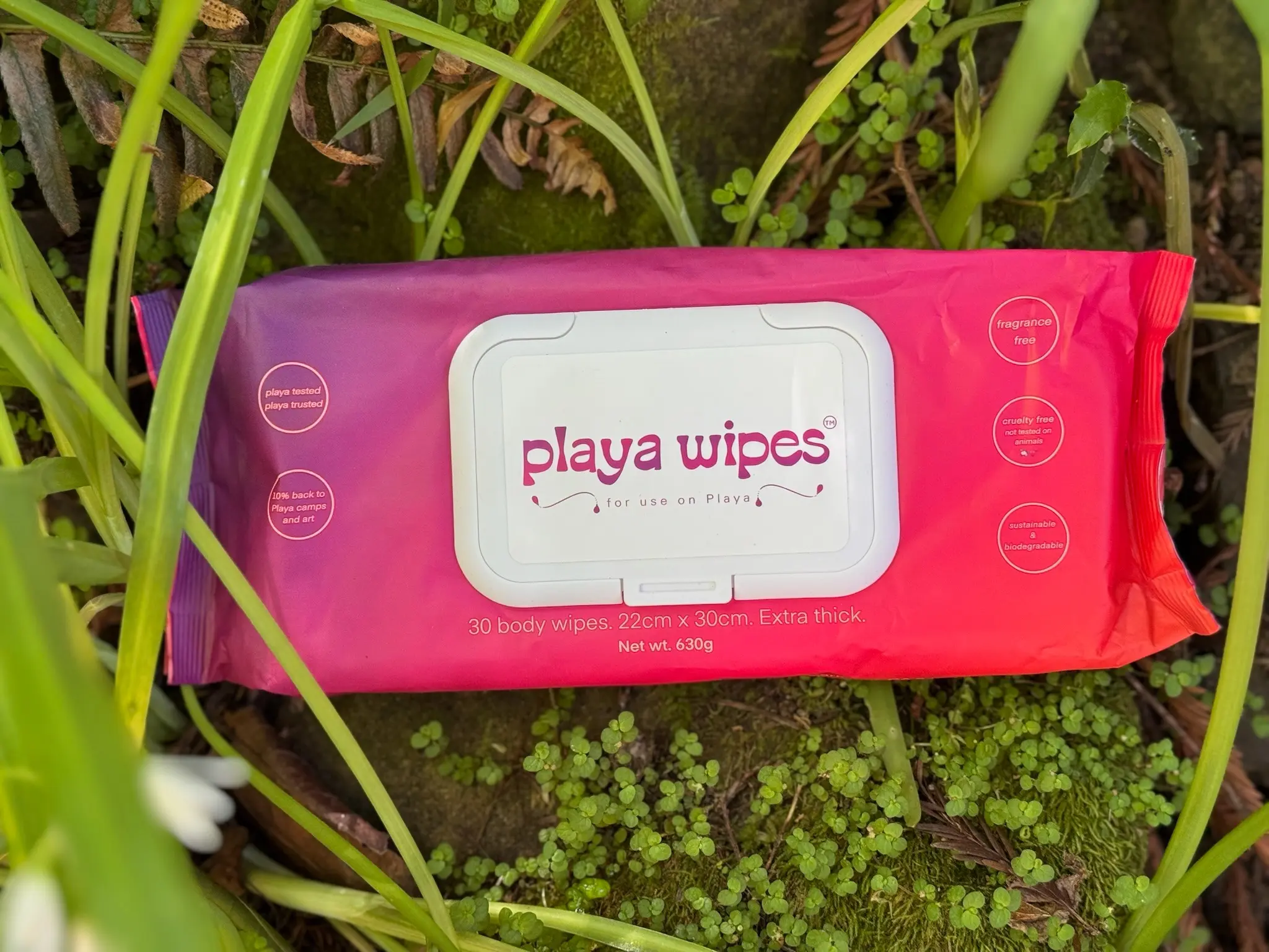 Playa Wipes 30 XXL + Hella Thiccc Body Wipes 100% FSC-Certified Bamboo Biodegradable & Compostable. Clean, Super-Skin-Safe Formula. Chemical Free Tree Free