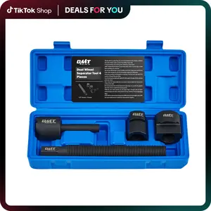 Orion Motor Tech Dual Wheel Separator Tool, 4-Piece Wheel Hub Removal Tool with 11 Threads One-Piece Pusher, Dual Wheel Removal Tool Fit for Most Dually Wheels Truck Bus Van Trailer, Gift idea,Repair tool kit